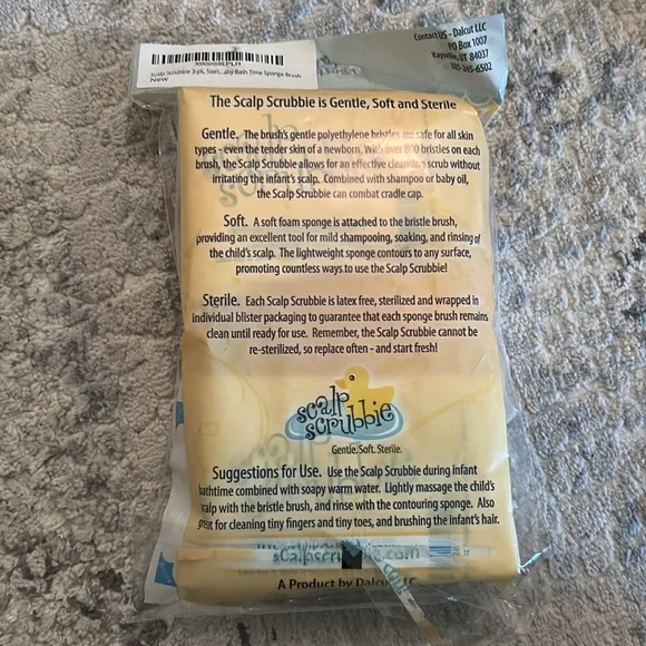 Scalp Scrubbie with Duck Design - Picture 2 of 2